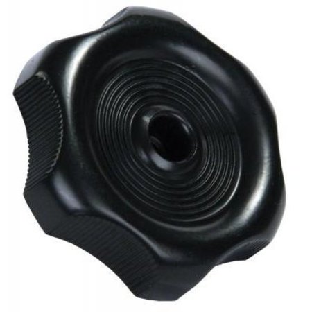 JR PRODUCTS WINDOW KNOB W/1/2IN SHAFT, BLACK 20365